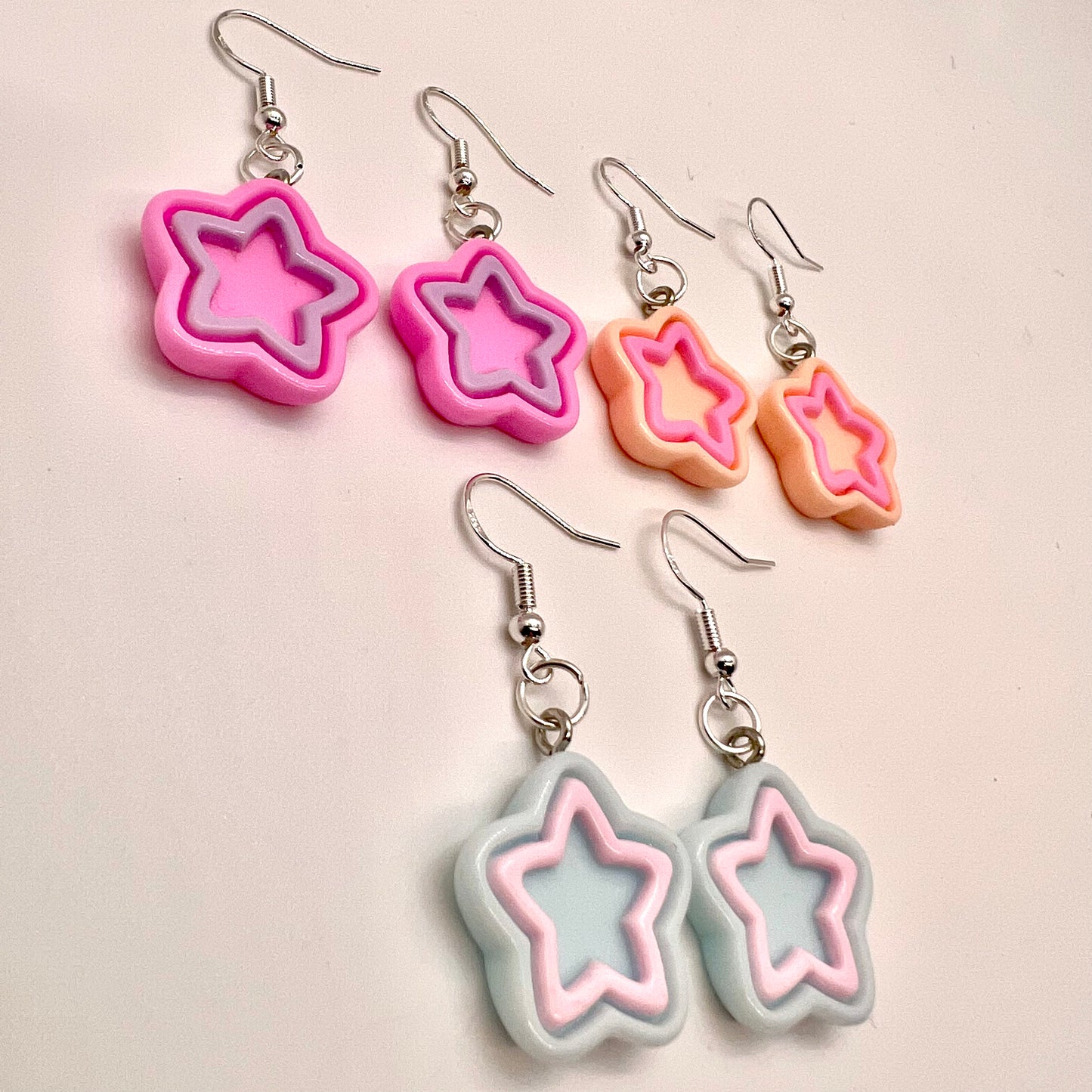 Pastel Star Earrings
