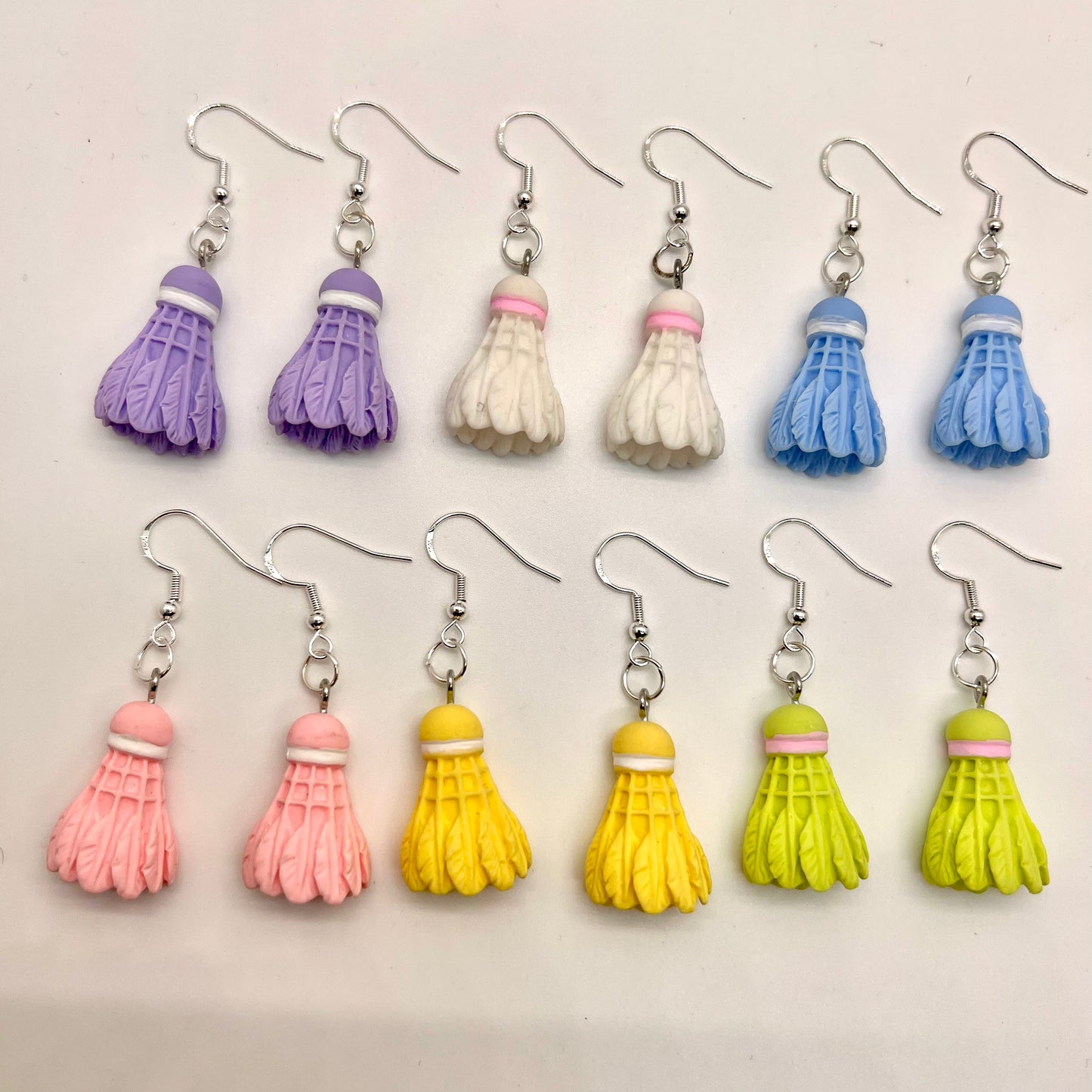 Badminton Birdie Earrings