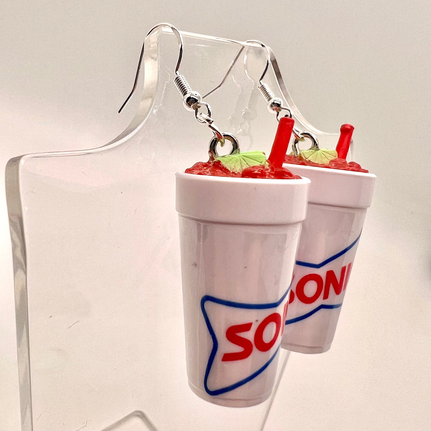 Sonic Slushy Cup Earrings