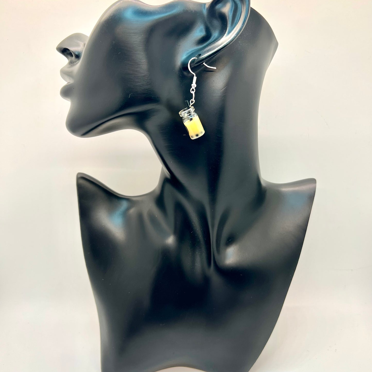 Mini Boba Tea Cup Earrings