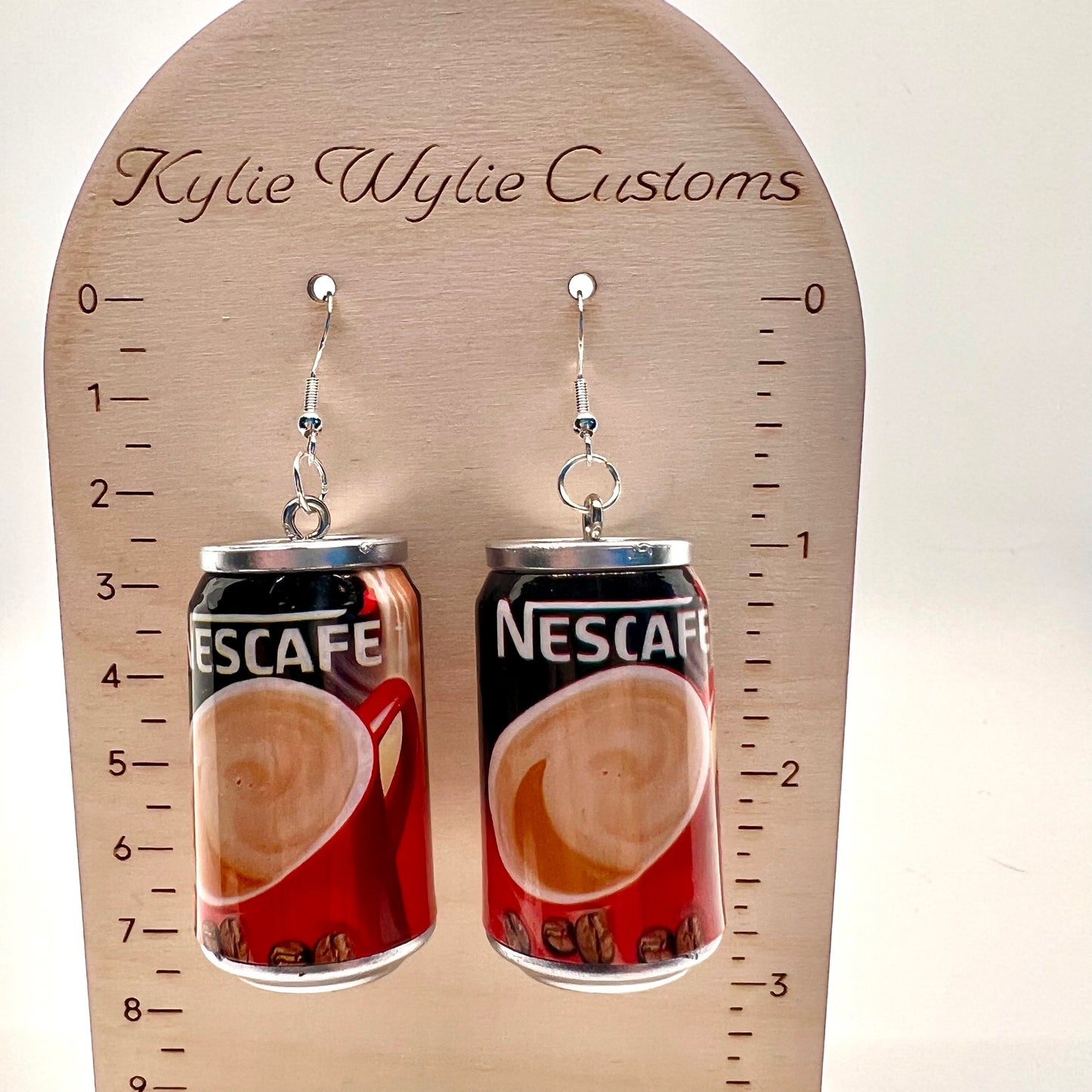 Nescafe Can Earrings
