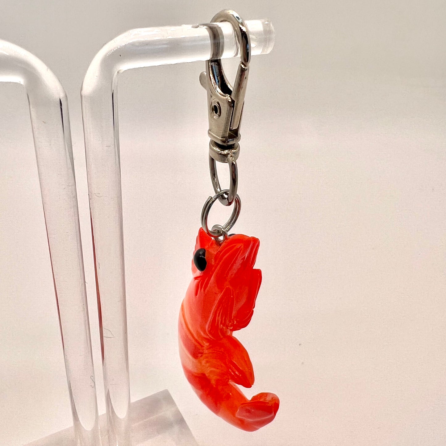 Large Shrimp Keychain