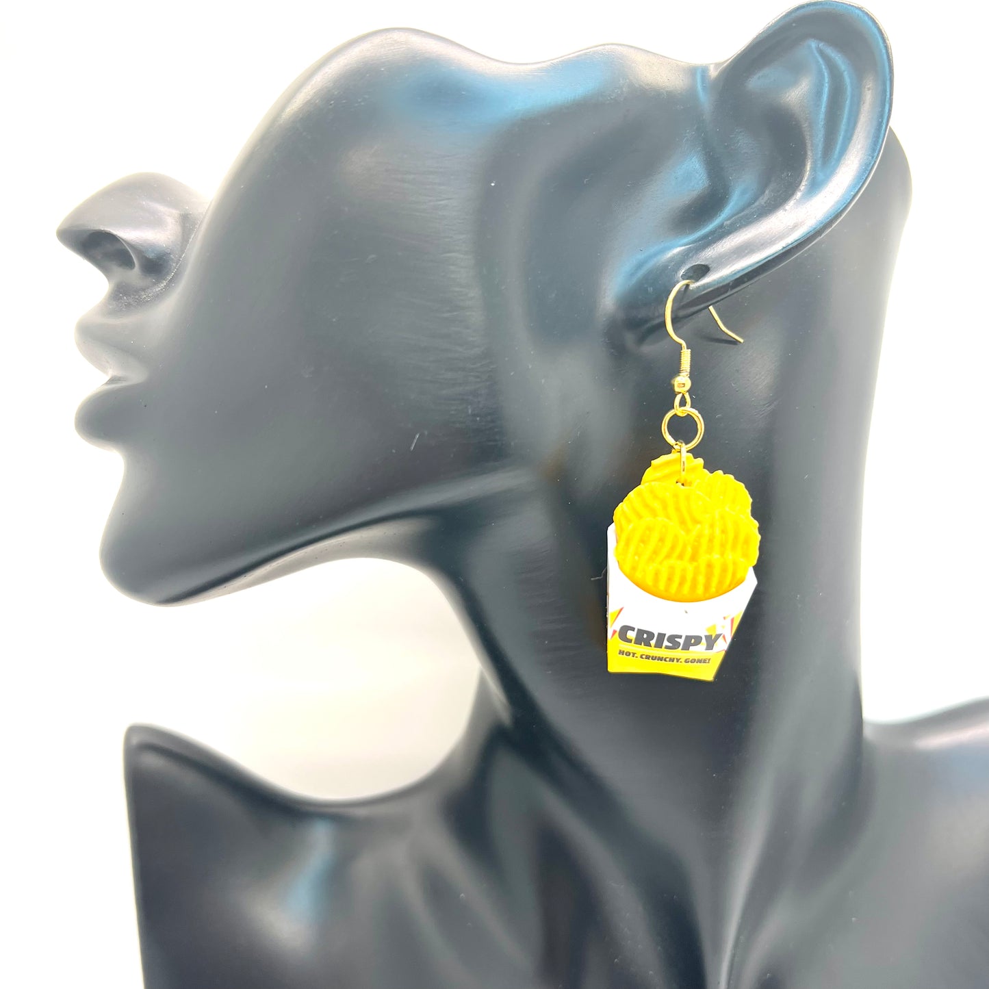 Carls Jr Fries Earrings