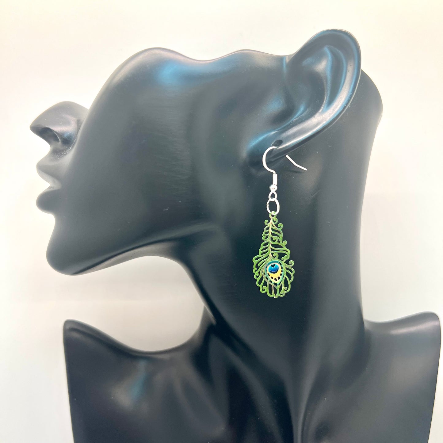 Peacock Feather Earrings