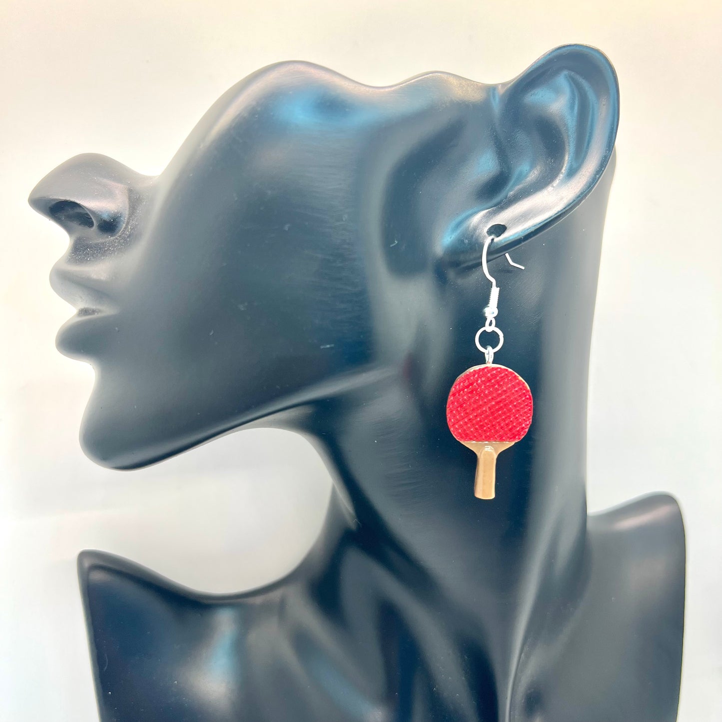 Ping Pong Paddle Earrings