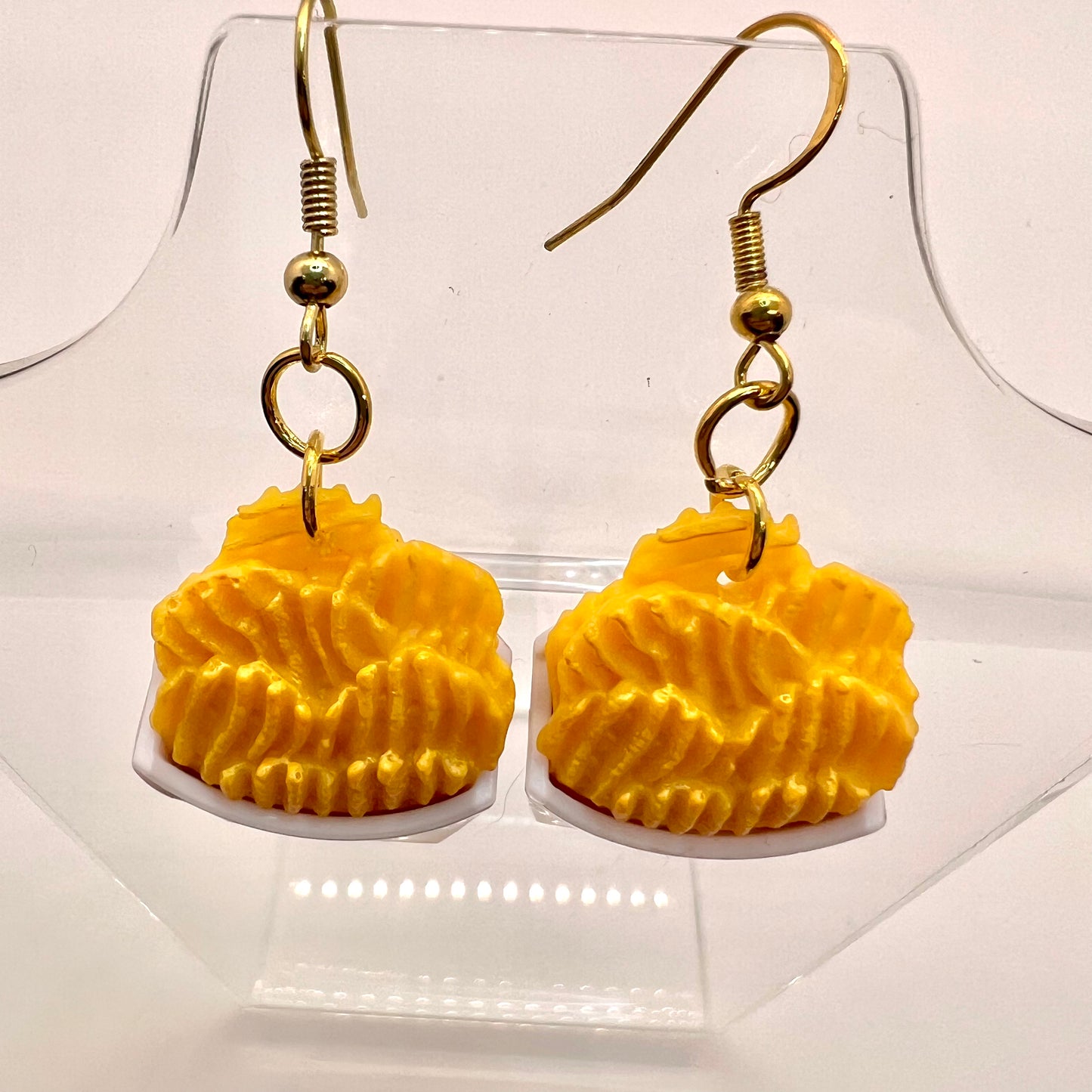 Carls Jr Fries Earrings