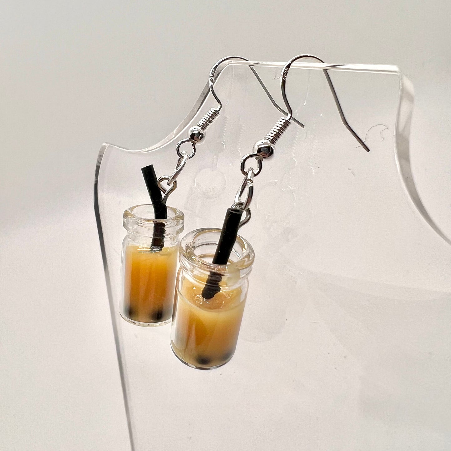 Mini Boba Tea Cup Earrings