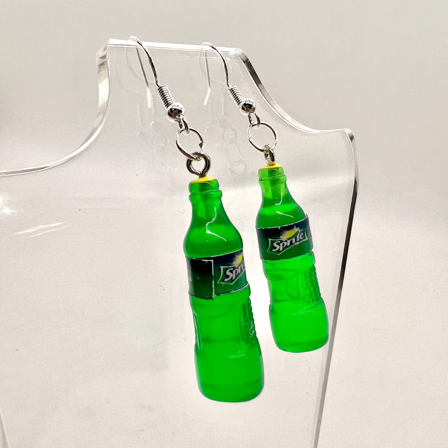 Sprite Bottle Earrings