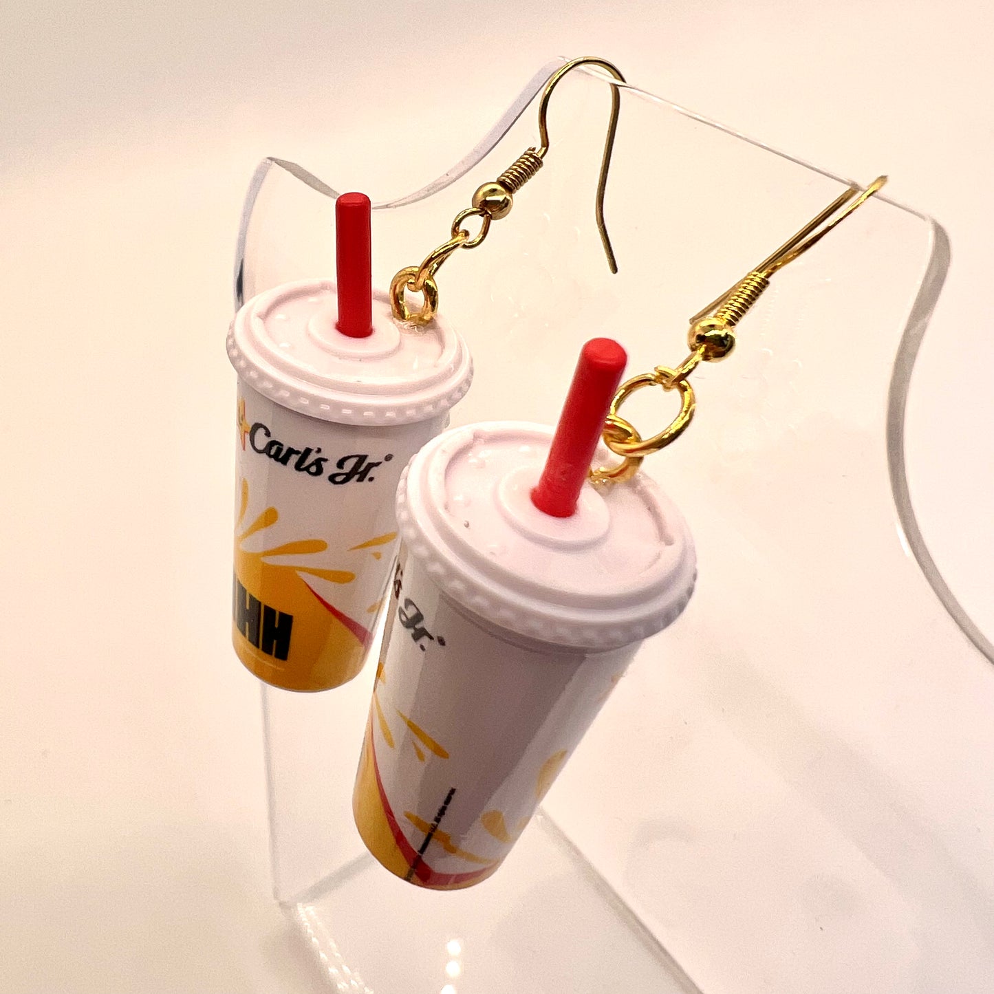 Carls Jr Drink Earrings