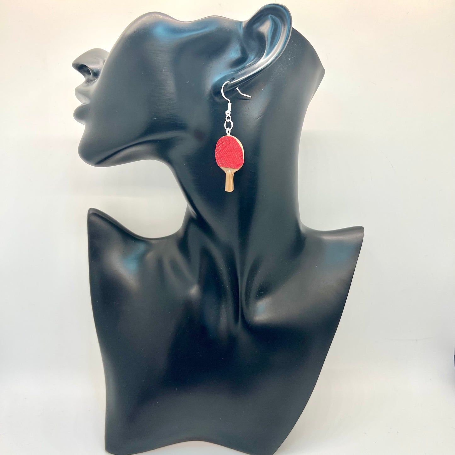 Ping Pong Paddle Earrings
