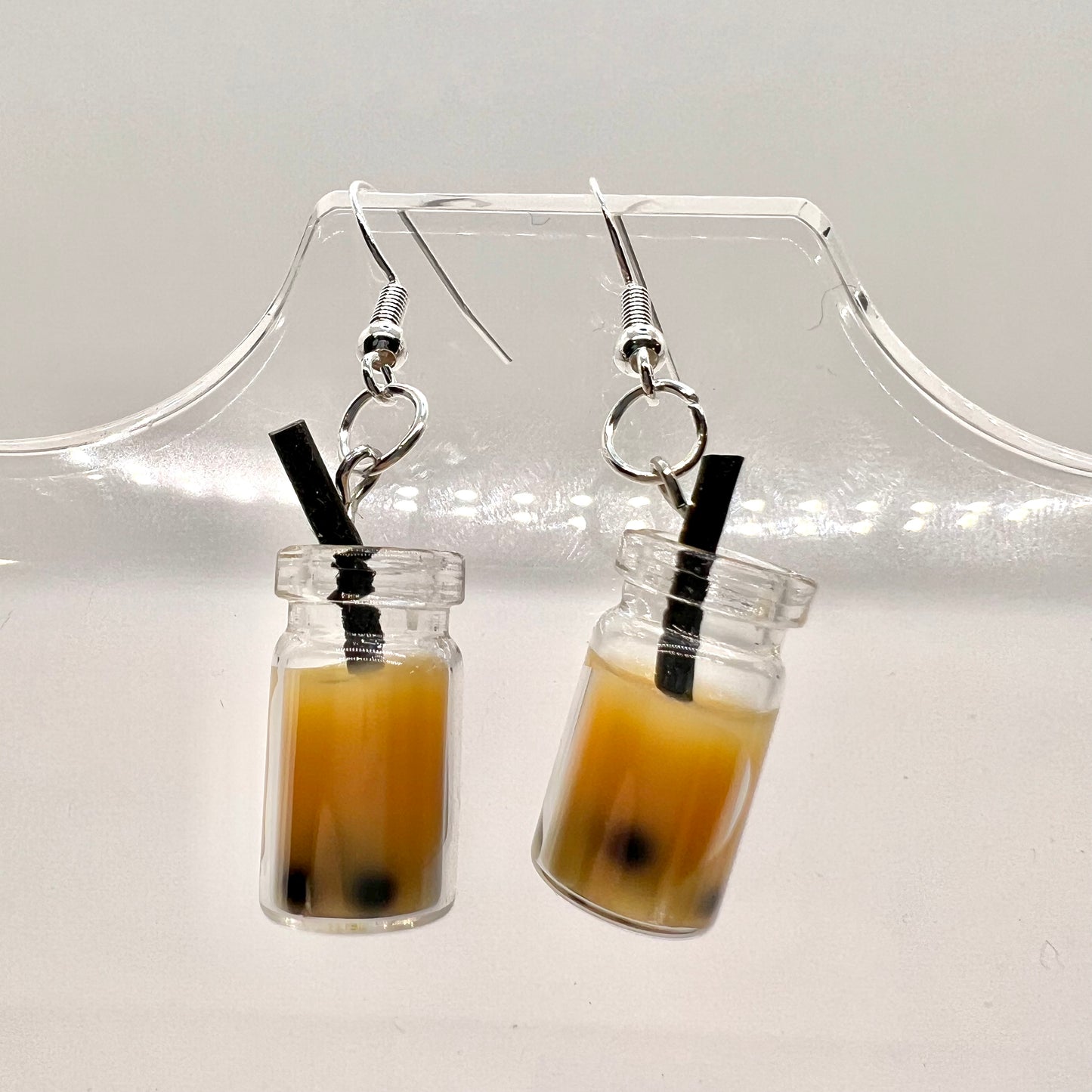 Mini Boba Tea Cup Earrings