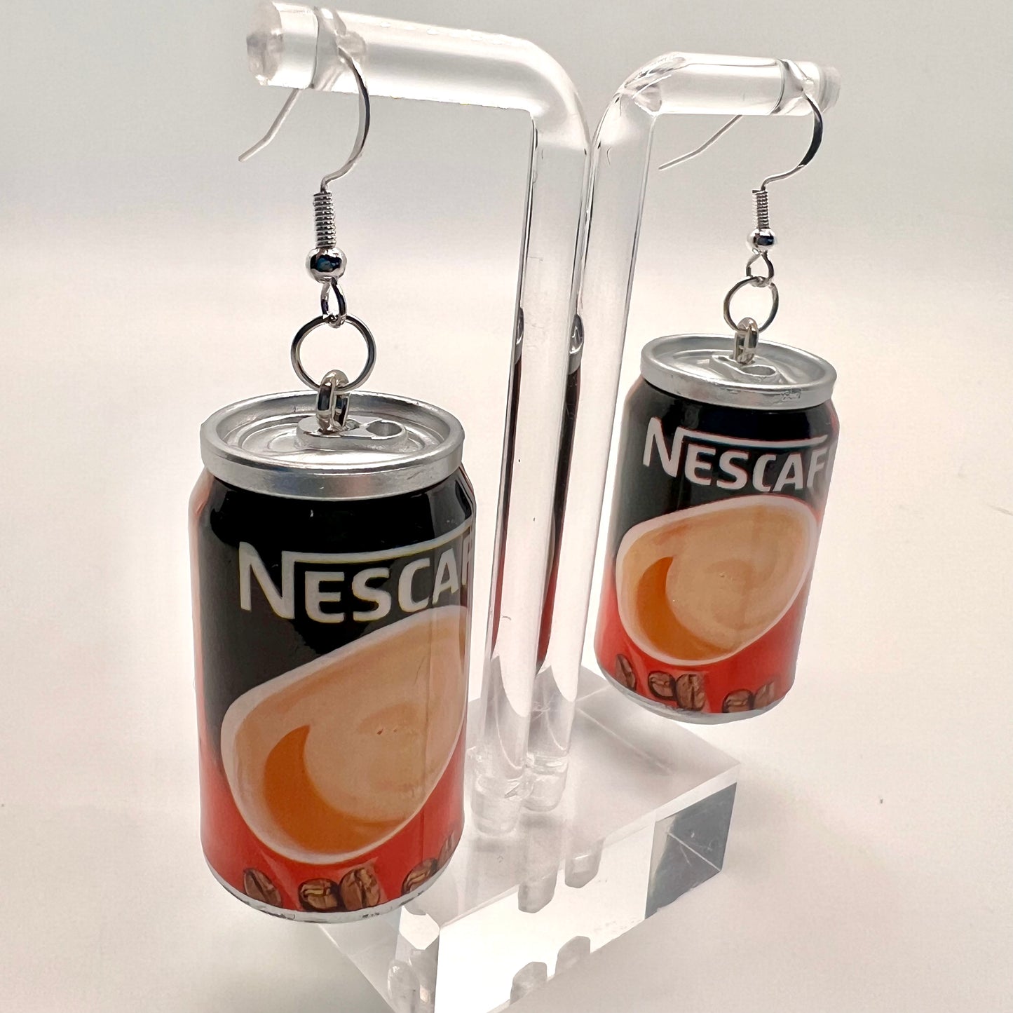 Nescafe Can Earrings