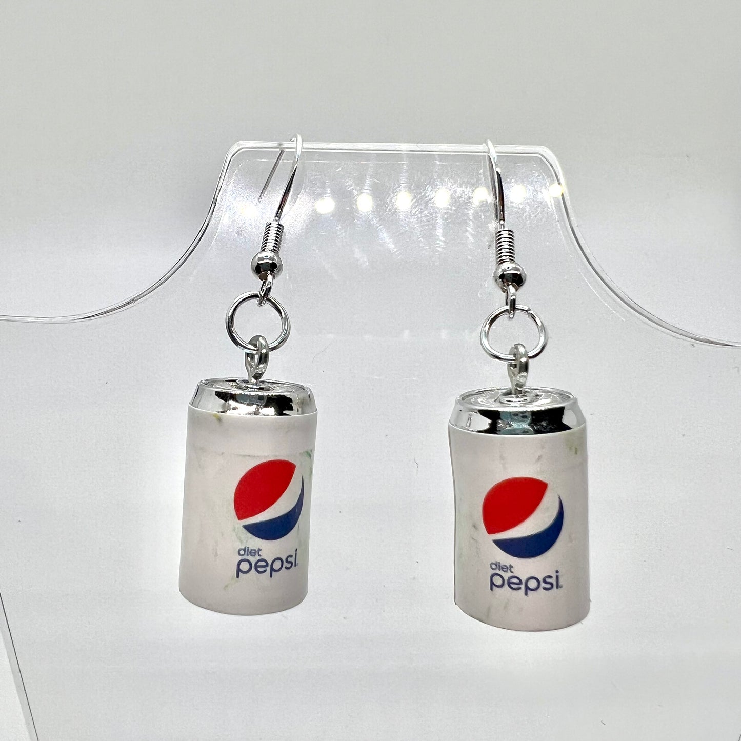 Diet Pepsi Soda Can Earrings