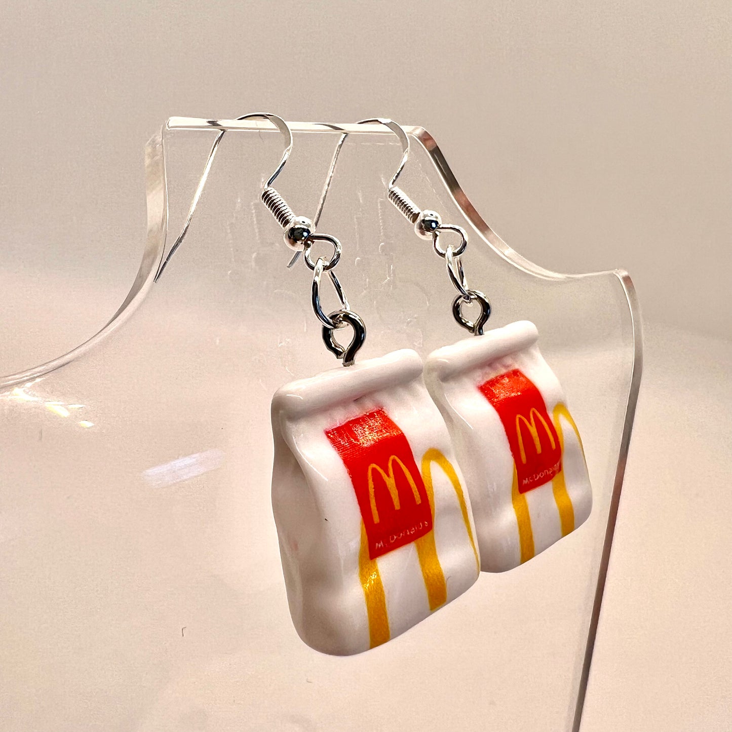 McDonalds Bag Earrings