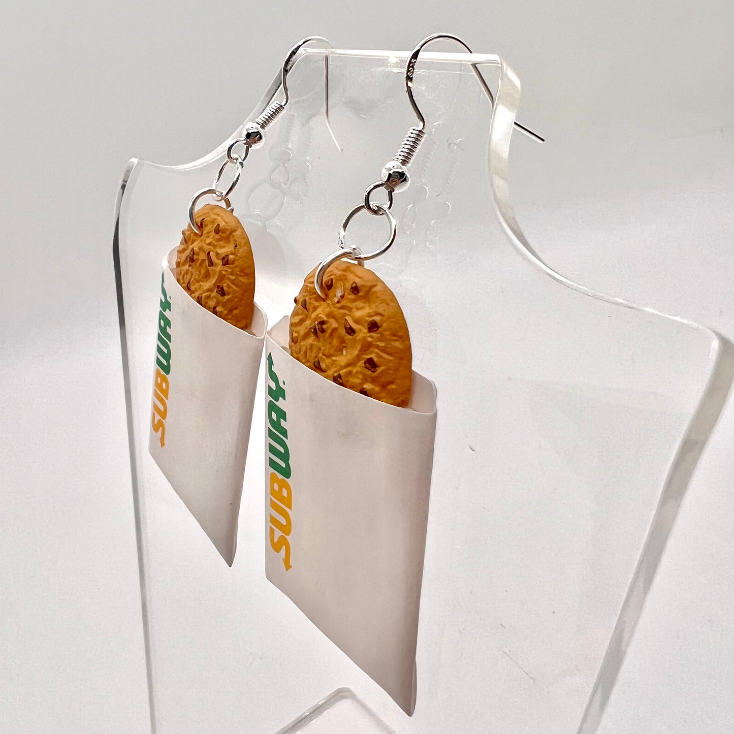 Subway Cookie Bag Earrings