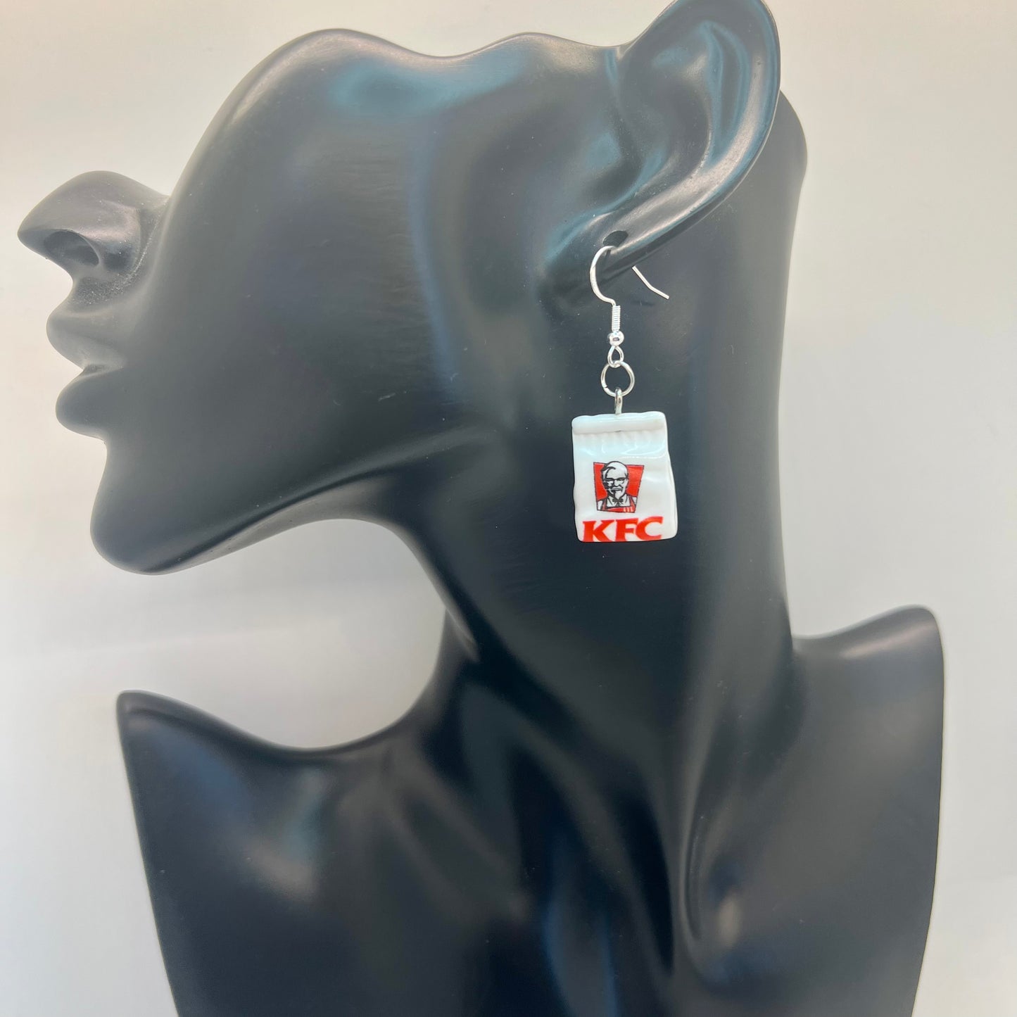 KFC Takeaway Bag Earrings