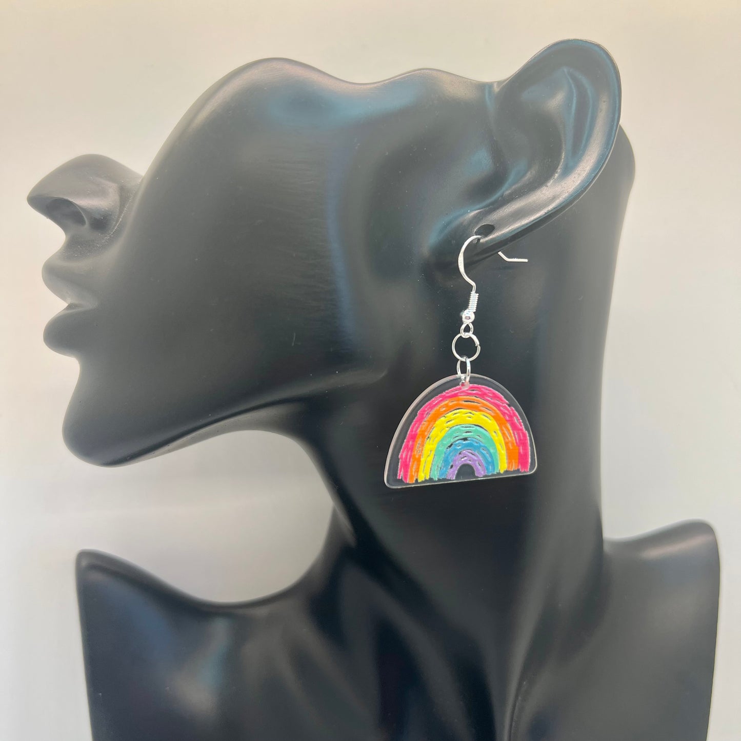 Rainbow Scribble Earrings