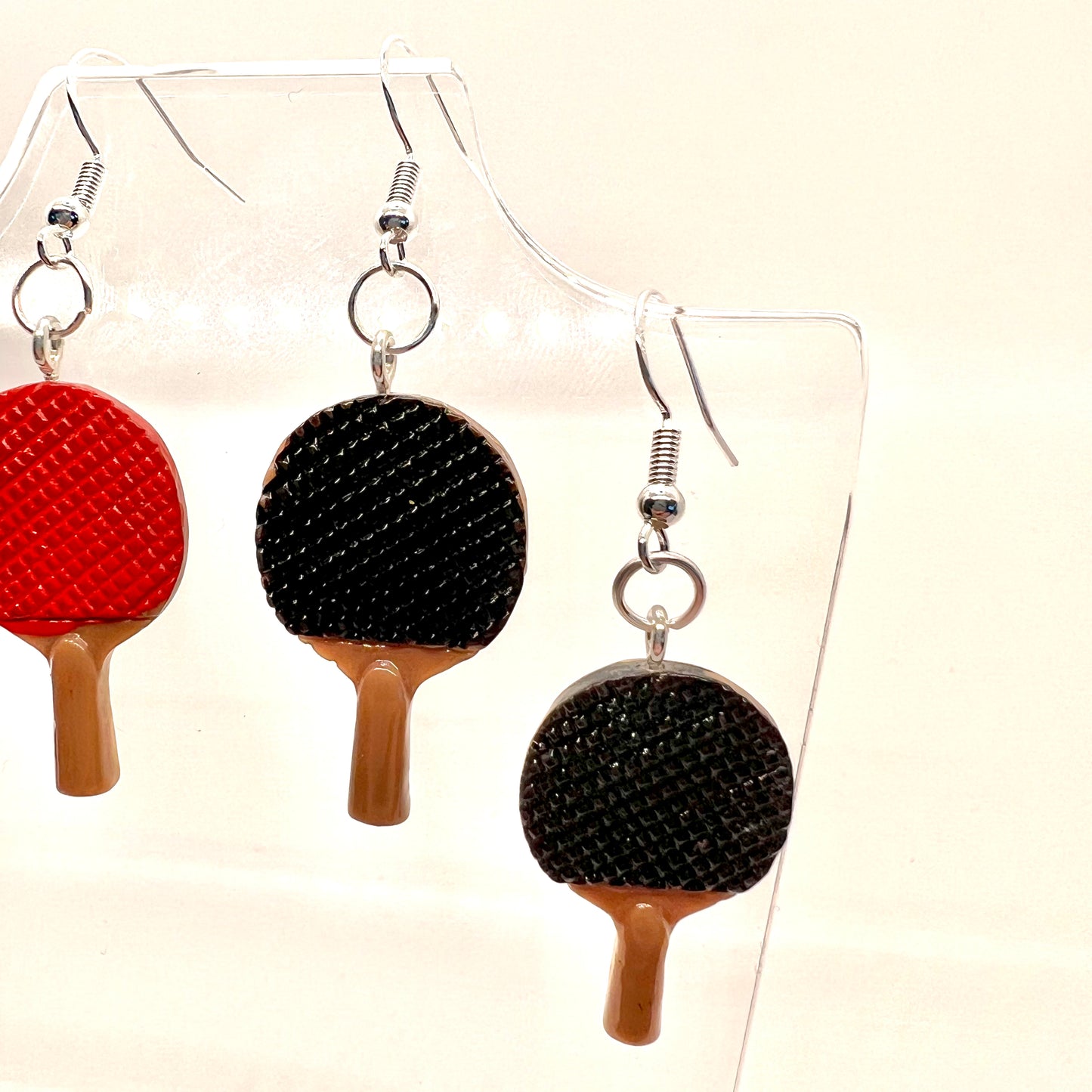 Ping Pong Paddle Earrings