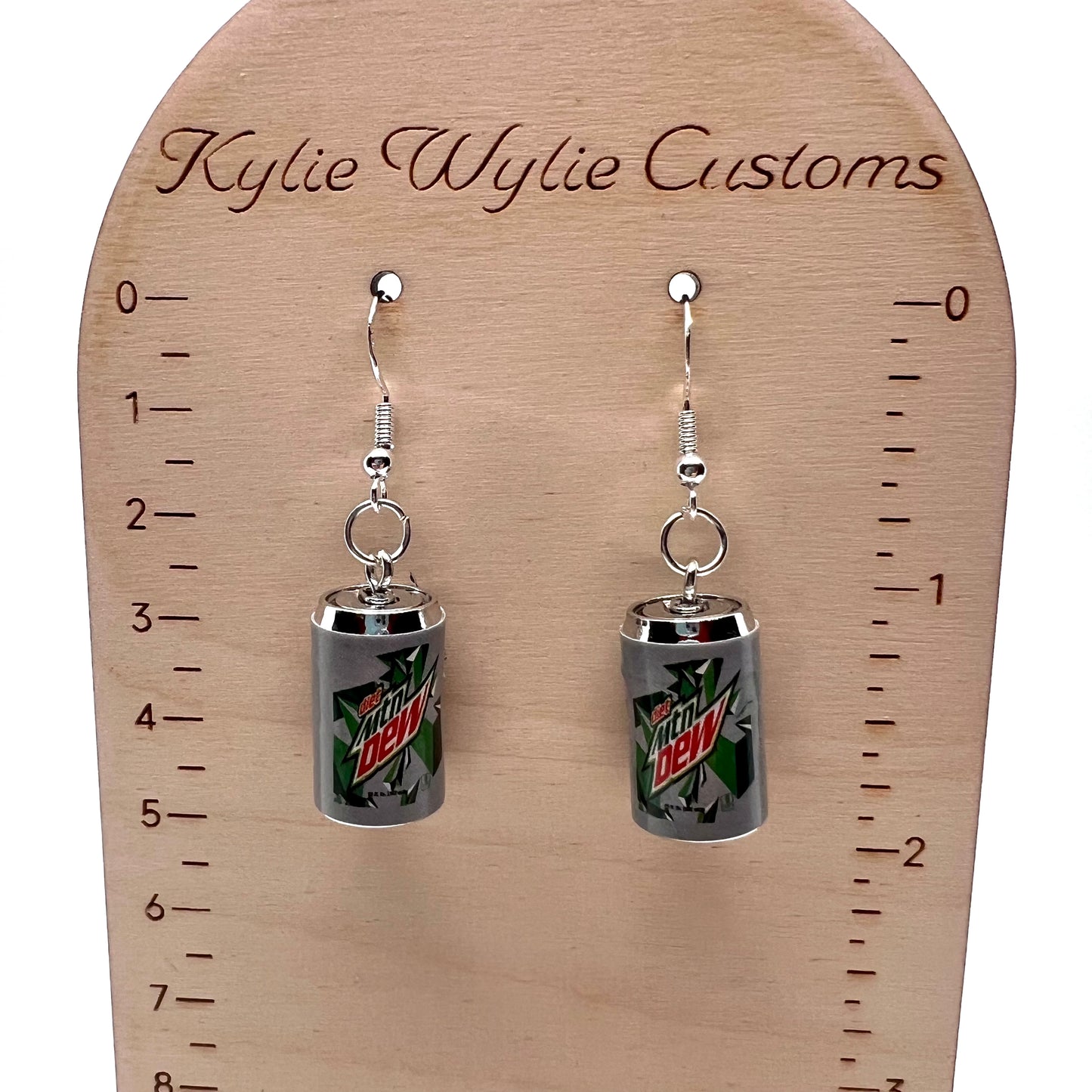 Diet Mt Dew Soda Can Earrings