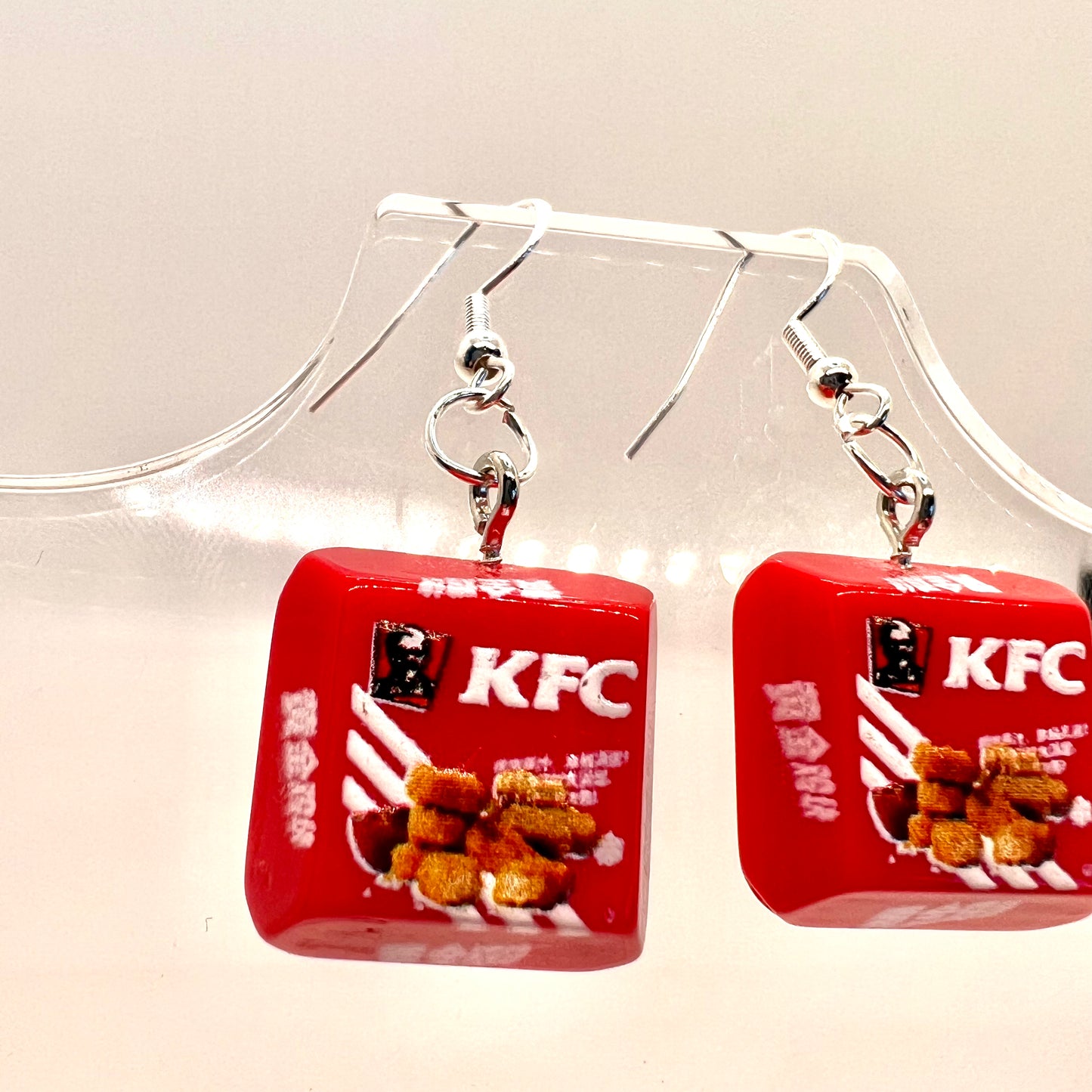 KFC Chicken Nugget Box Earrings
