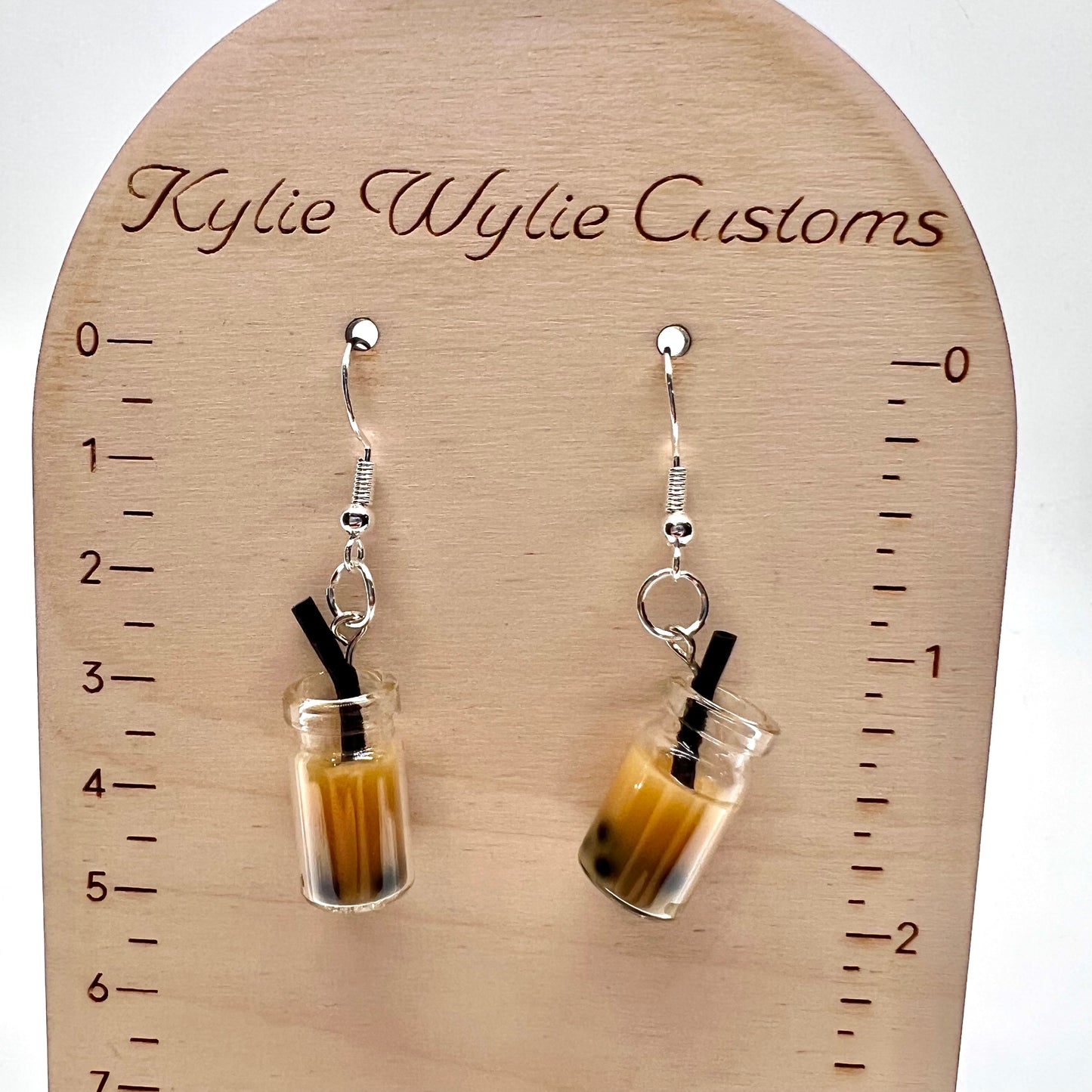 Mini Boba Tea Cup Earrings