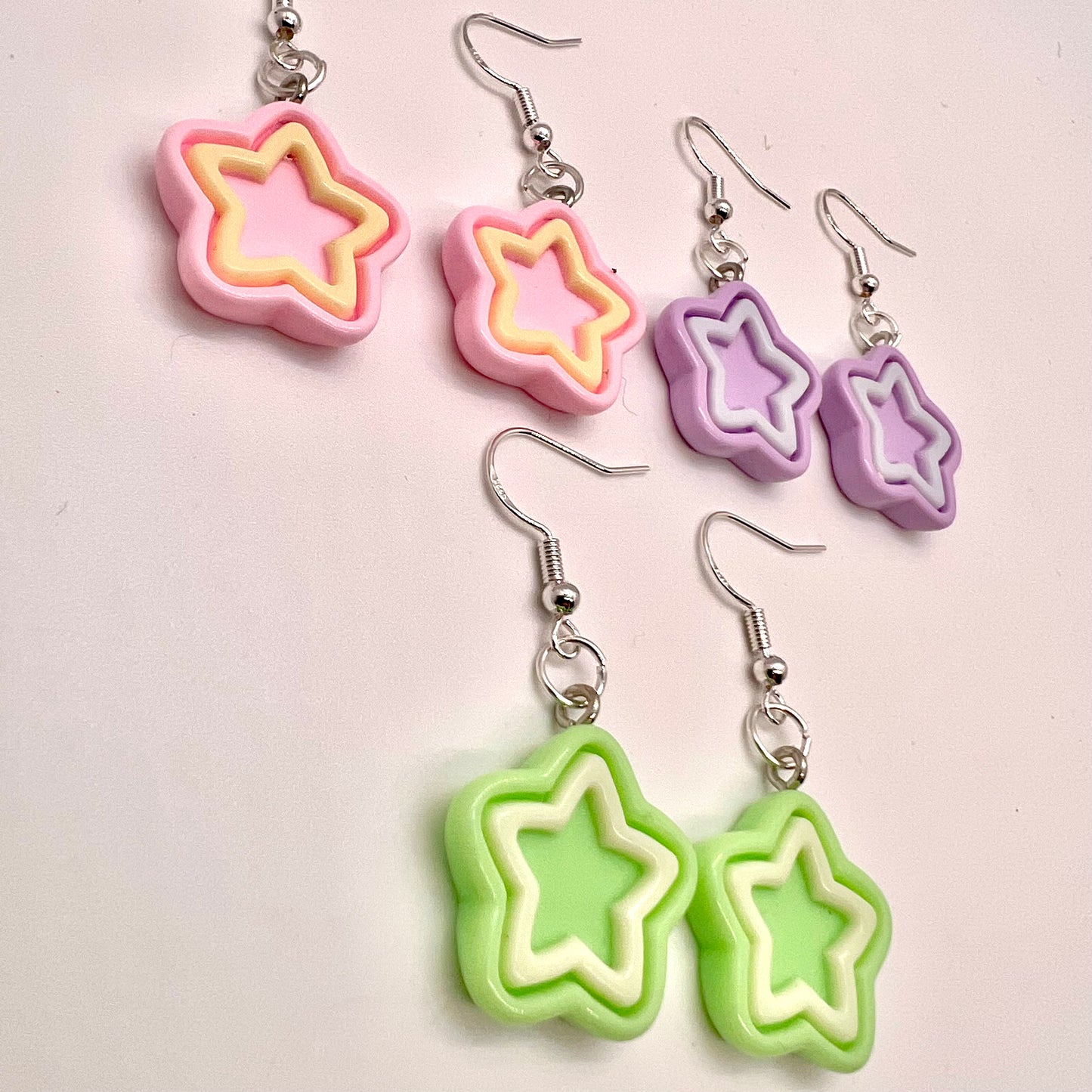 Pastel Star Earrings