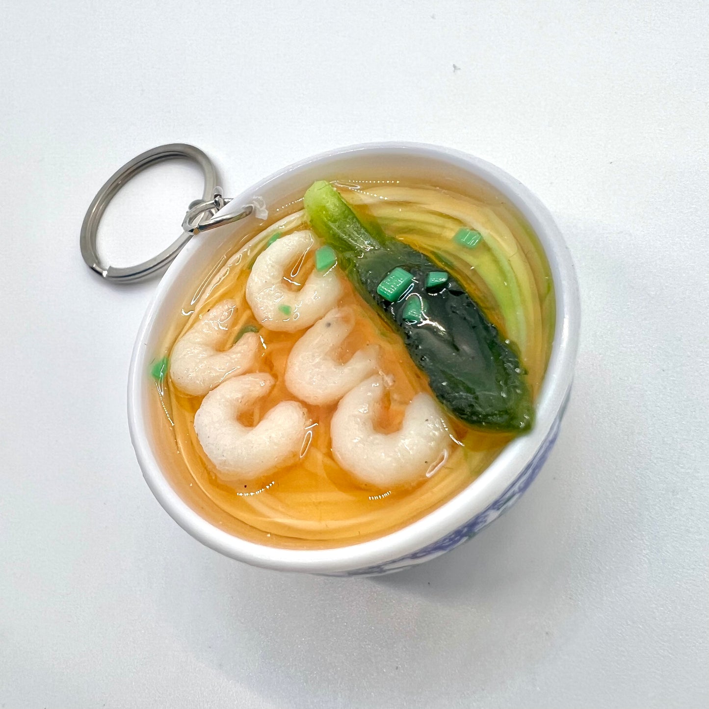 Shrimp Pho Bowl Keychain