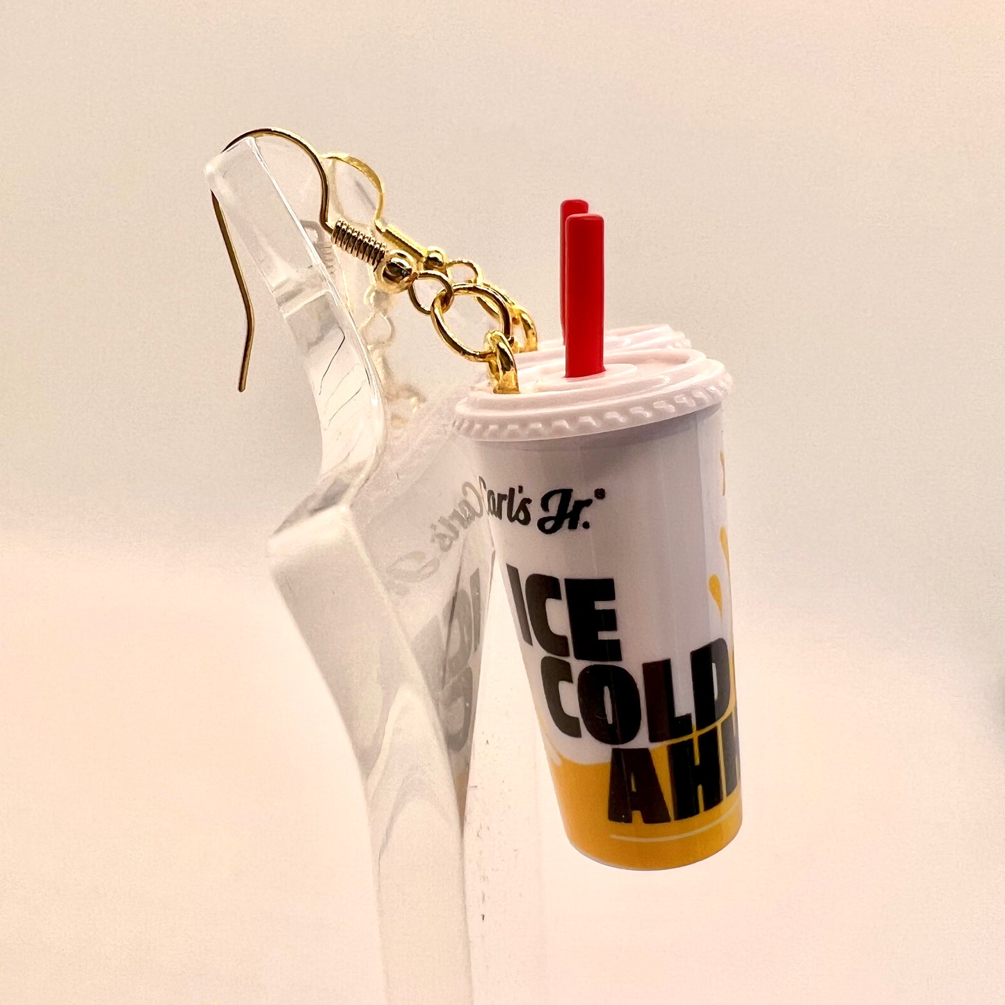 Carls Jr Drink Earrings