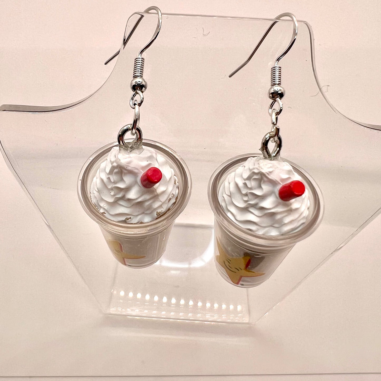 Hardees Milkshake Cup Earrings