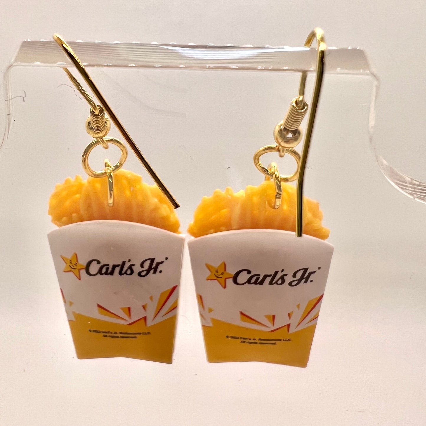 Carls Jr Fries Earrings