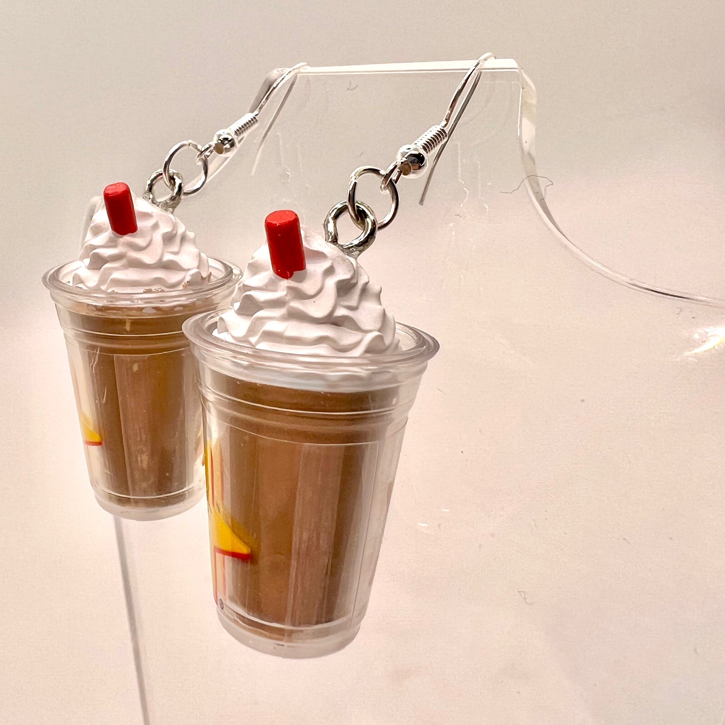 Hardees Milkshake Cup Earrings