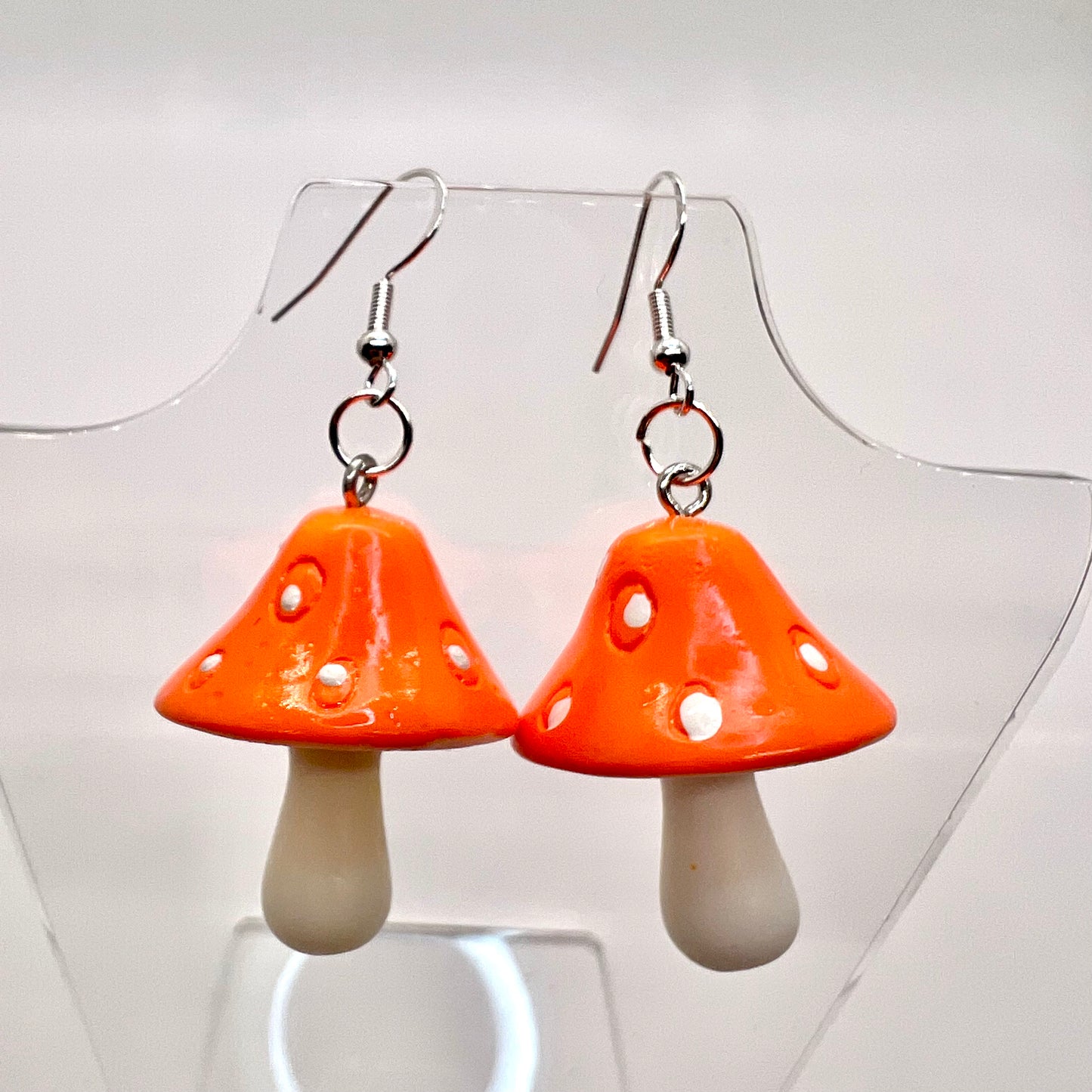Large Mushroom Earrings