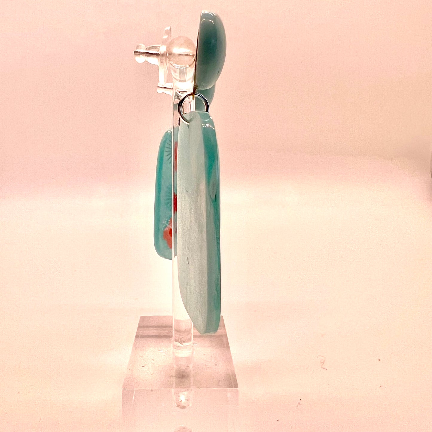 Blue Flamingo Earrings