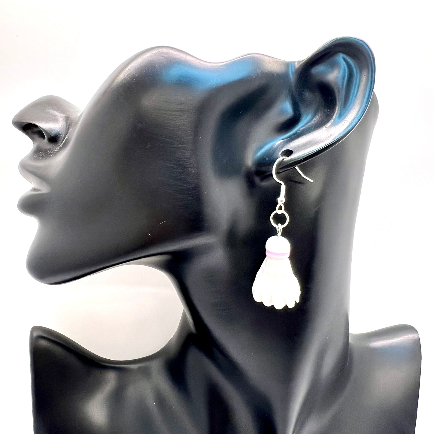 Badminton Birdie Earrings
