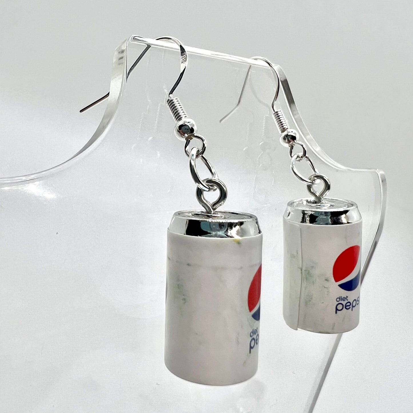 Diet Pepsi Soda Can Earrings