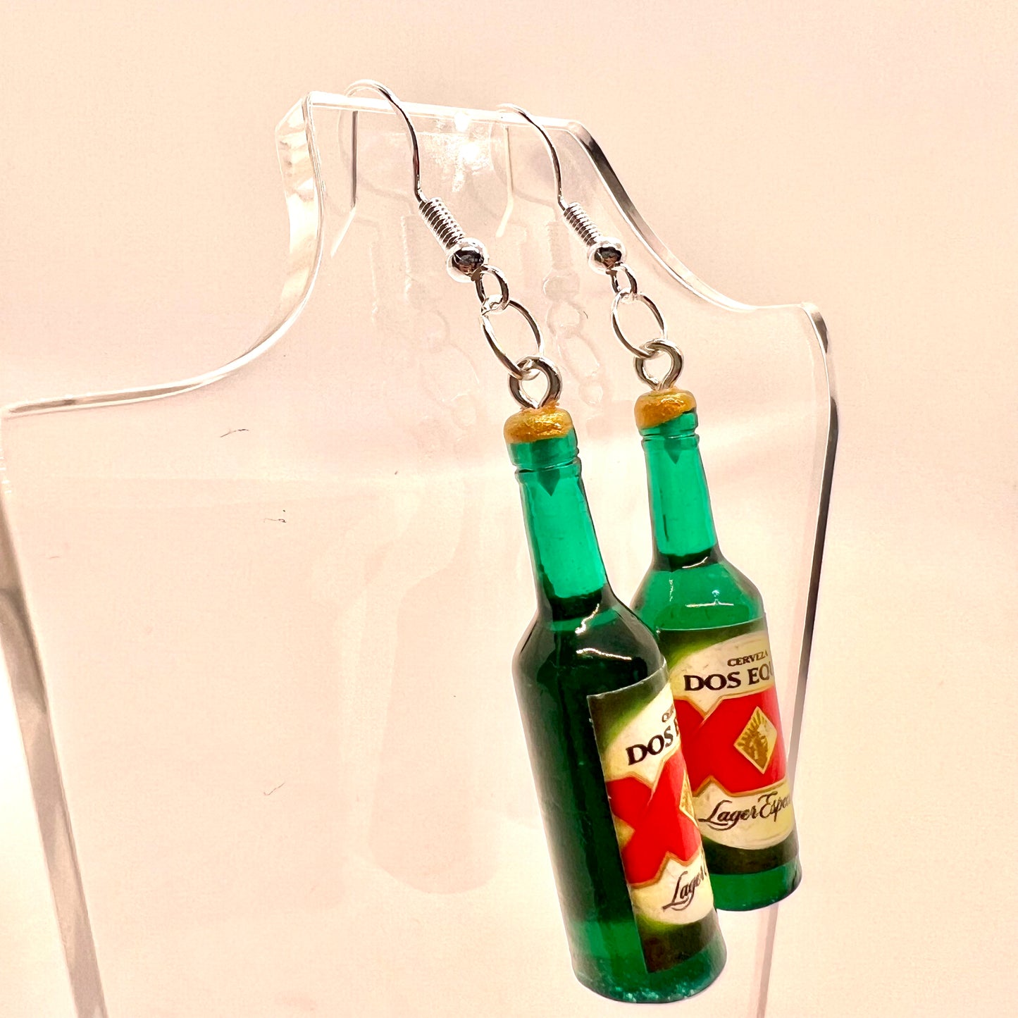 XX Dos Equis Bottle Earrings