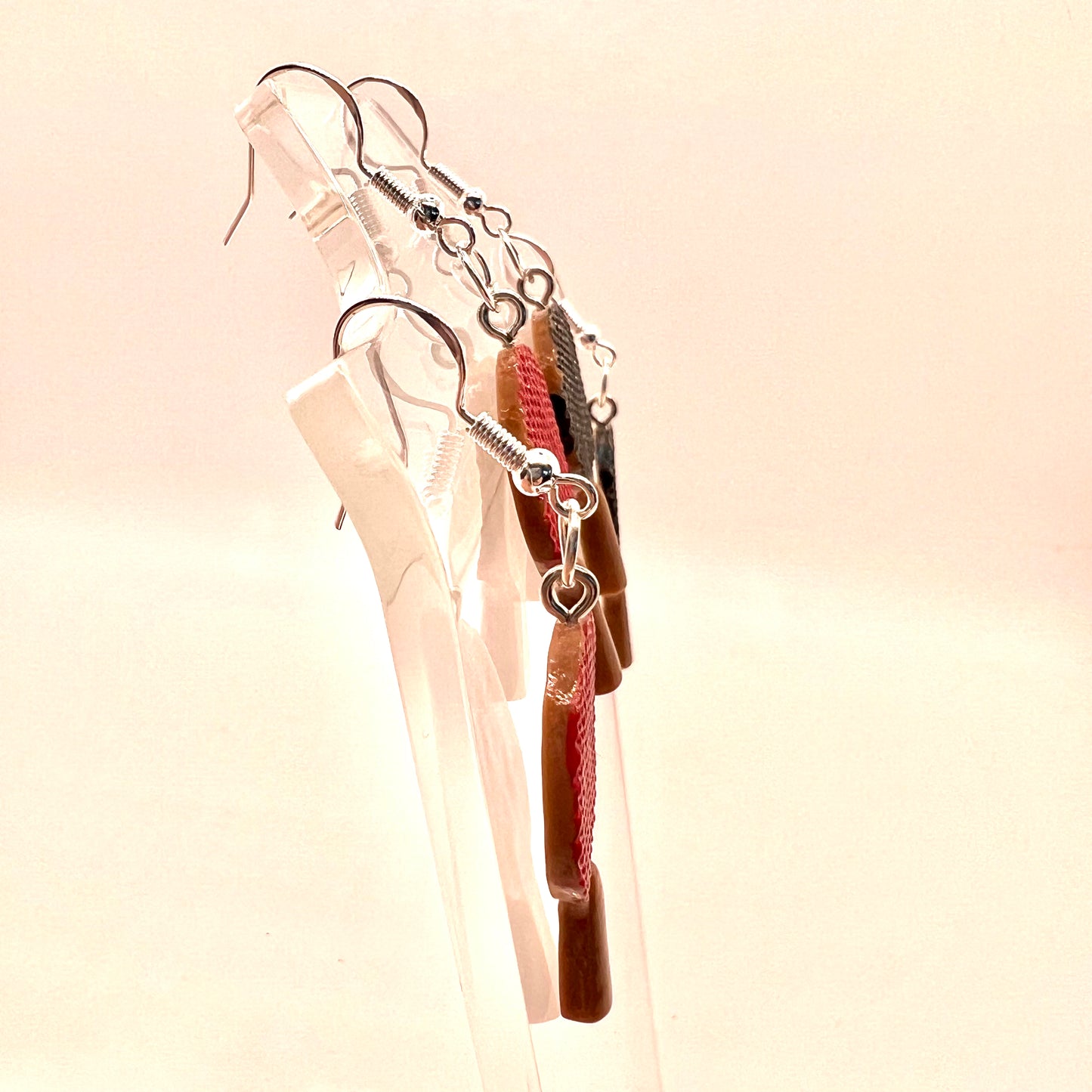 Ping Pong Paddle Earrings