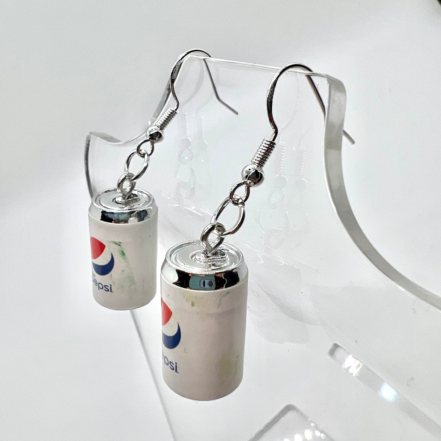 Diet Pepsi Soda Can Earrings