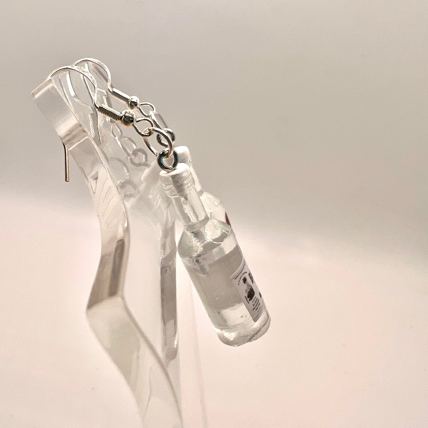Bacardi Rum Bottle Earrings