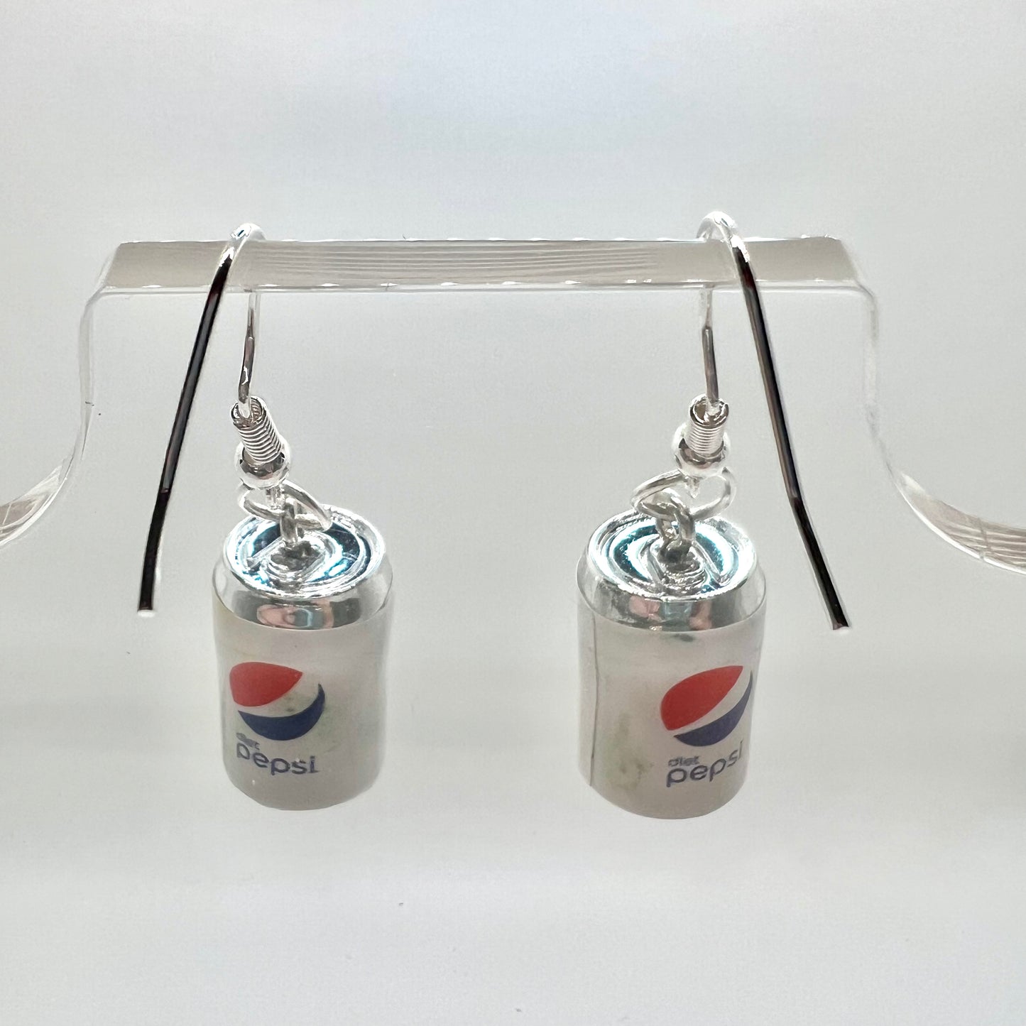 Diet Pepsi Soda Can Earrings