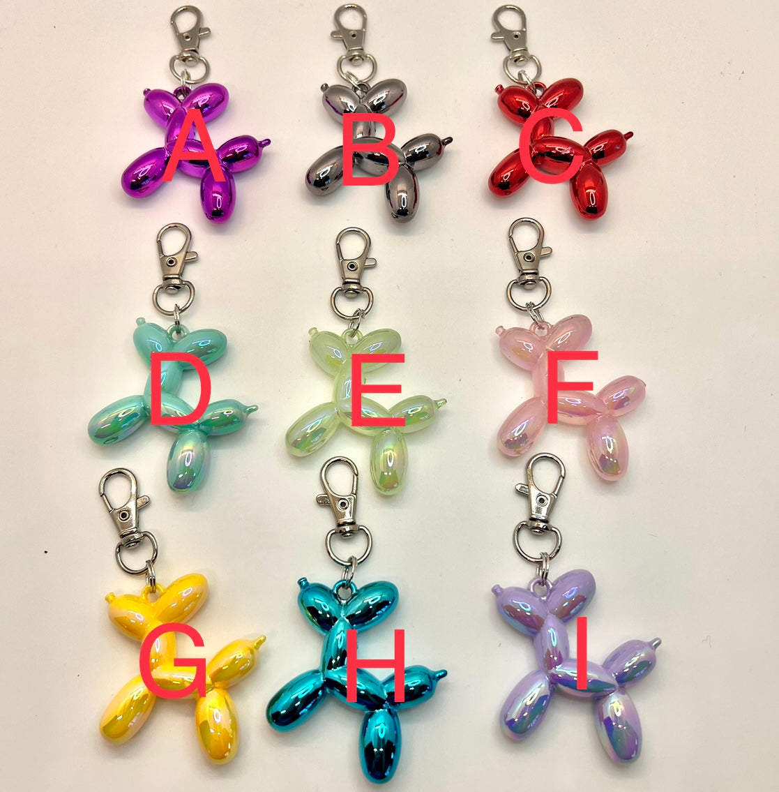 Balloon Animal Keychain