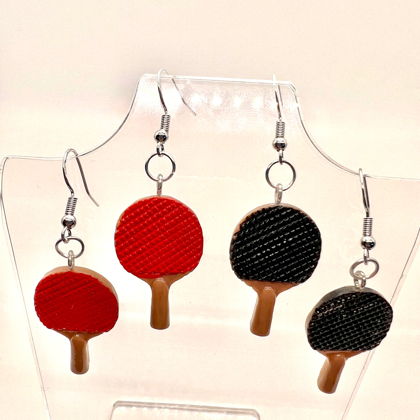 Ping Pong Paddle Earrings