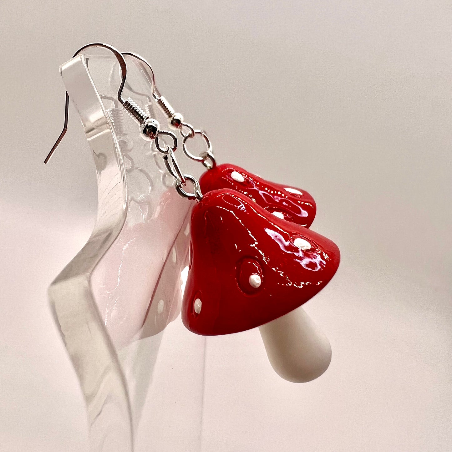 Large Mushroom Earrings