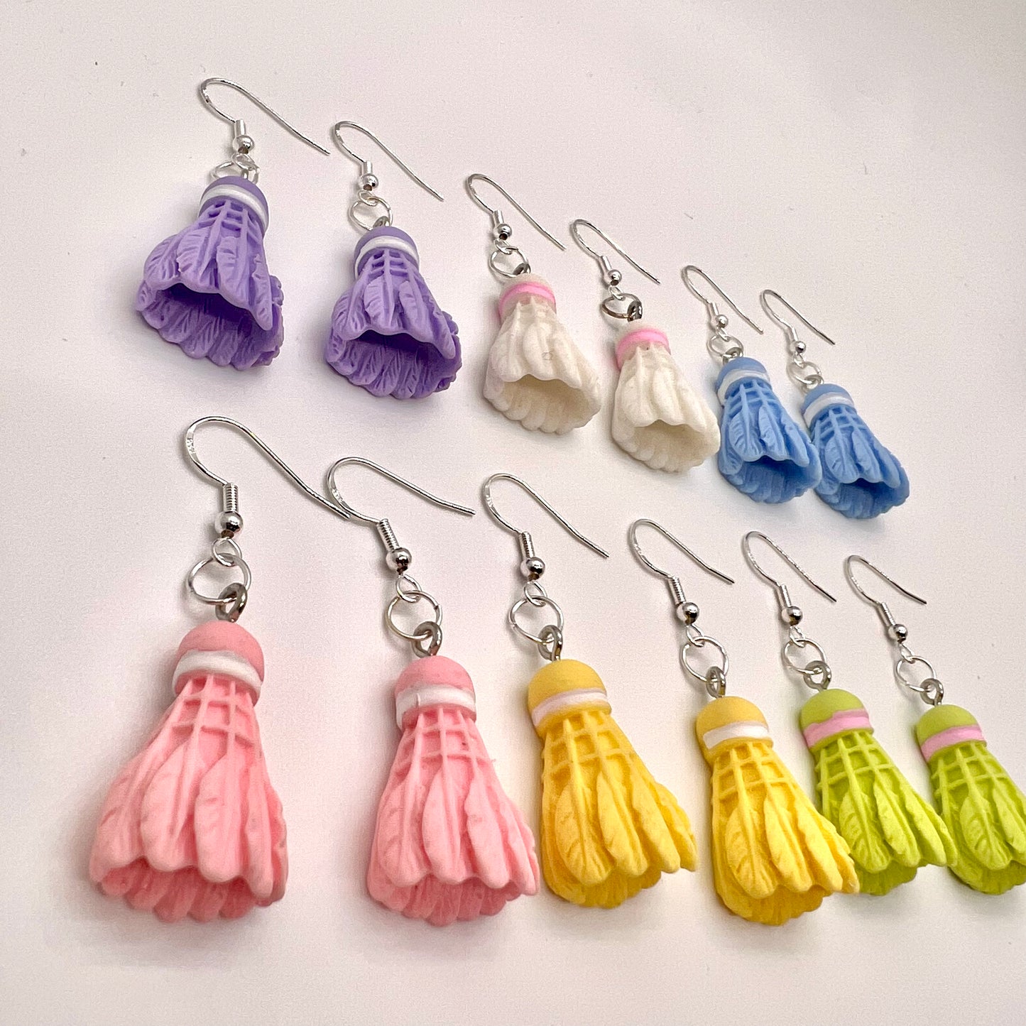 Badminton Birdie Earrings