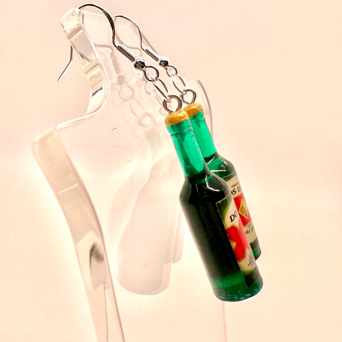 XX Dos Equis Bottle Earrings