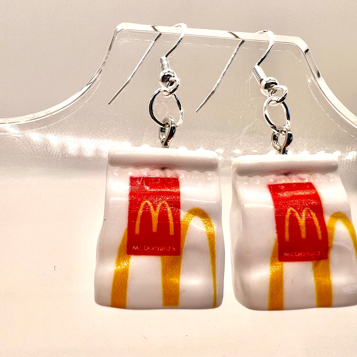 McDonalds Bag Earrings