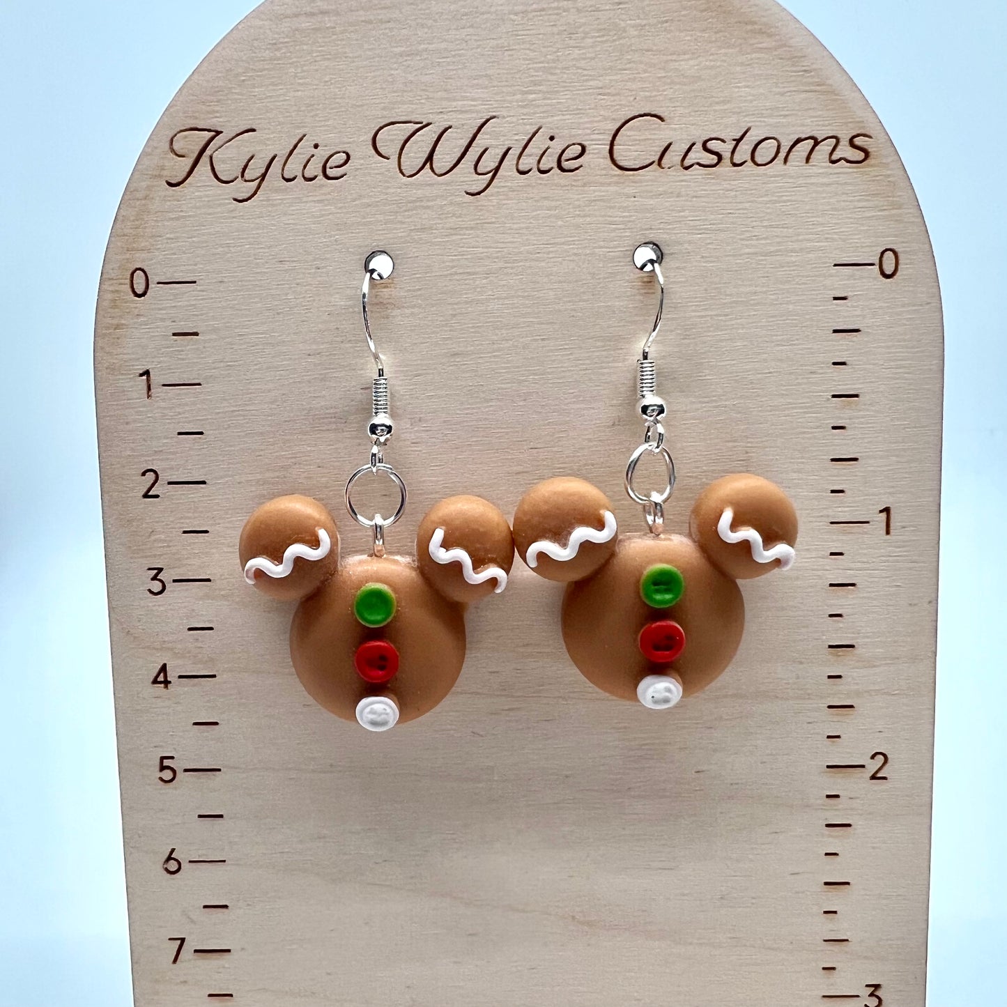 Gingerbread Mickey Earrings