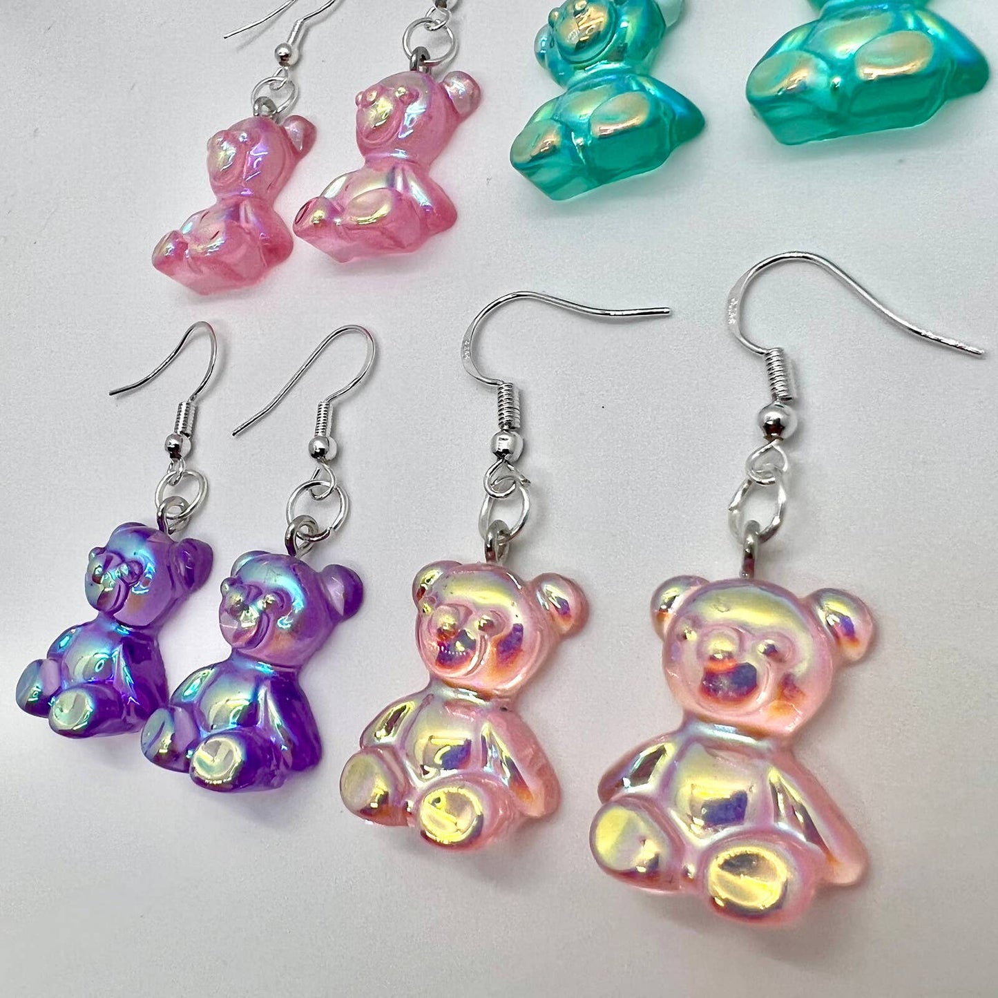 Metallic Gummy Bear Earrings