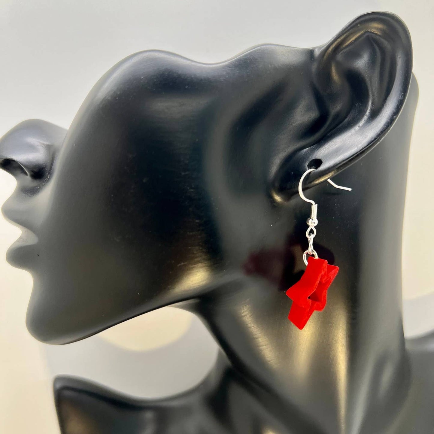 Red Star Earrings