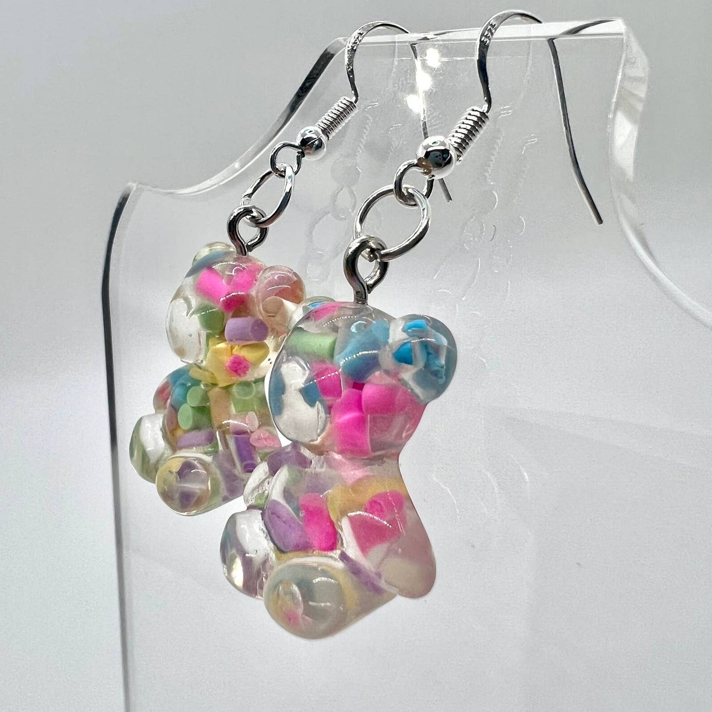 Sprinkle Gummy Bear Earrings